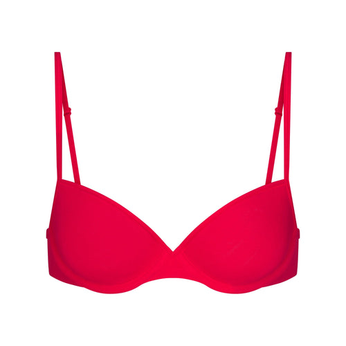 EVERYDAY COTTON T-SHIRT BRA | CARMINE