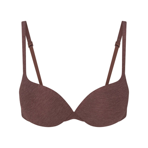 EVERYDAY COTTON ULTIMATE TEARDROP PUSH-UP BRA | COCOA HEATHER