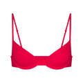EVERYDAY COTTON UNLINED DEMI BRA | CARMINE