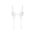 ULTRA FINE MESH BOW BRA | IVORY