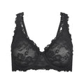 STRETCH LACE UNLINED FULL COVERAGE BRA | SOOT